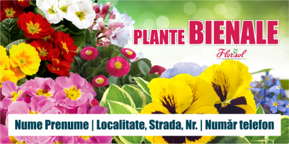 Banner plante bienale personalizat 200x100cm