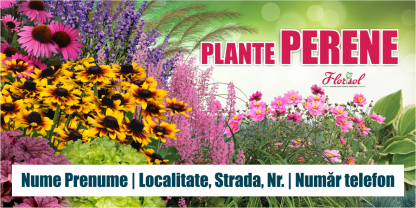 Banner plante perene personalizat 200x100cm